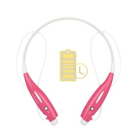 KOCASO Wireless Sports Stereo Hands Free Headset for Phone and Tablet (Option: hotpink)