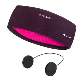 Wireless Sleep Headphones Music Sports Headband with Ultra-Thin HD Stereo Speakers for Workout Jogging Yoga (Option: red))