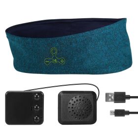 Wireless Sleep Headphones Music Sports Headband with Ultra-Thin HD Stereo Speakers for Workout Jogging Yoga (Option: lblue))