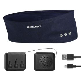 Wireless Sleep Headphones Music Sports Headband with Ultra-Thin HD Stereo Speakers for Workout Jogging Yoga (Option: blue))
