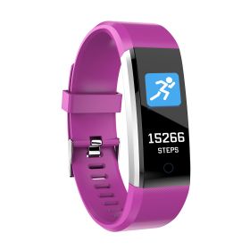 0.96\'\' Fitness Tracker Activity Tracker w/Heart Rate IP67 Waterproof Smart Band Blood Oxygen Sleep Monitor Pedometer Sedentary Reminder Call Message (Option: purple))