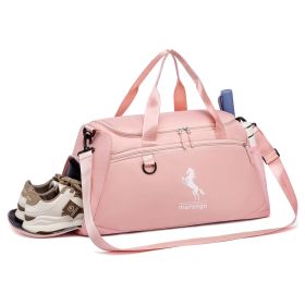 NOT FOR SALE ON TIKTOK SHOP OR AMAZONGym Duffle Bag with Shoe Compartment & Wet Pocket 37L Waterproof Sports Tr (Option: Pink)
