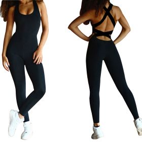 Women\'s Sports YOGA Workout Gym Fitness Jumpsuit (Option: XXL)