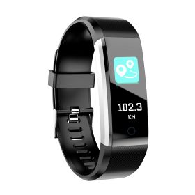 0.96\'\' Fitness Tracker Activity Tracker w/Heart Rate IP67 Waterproof Smart Band Blood Oxygen Sleep Monitor Pedometer Sedentary Reminder Call Message (Option: black))