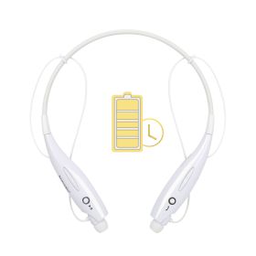 KOCASO Wireless Sports Stereo Hands Free Headset for Phone and Tablet (Option: White)