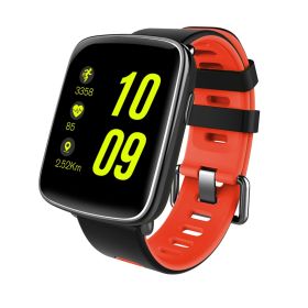 Smart Watch Fitness Tracker 1.54\'\' Color Screen IP68 Waterproof Activity Tracker w/ Heart Rate Monitor Pedometer Sleep Monitor (Option: red))