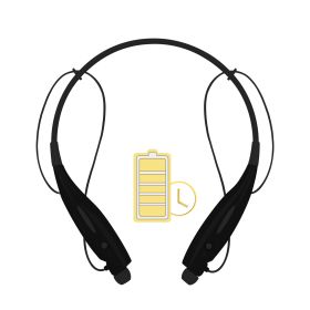 KOCASO Wireless Sports Stereo Hands Free Headset for Phone and Tablet (Option: Black)
